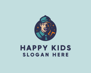 Happy Human Man logo design