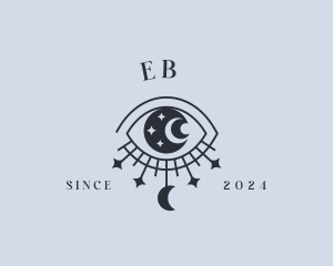 Fortune Telling - Cosmic Celestial Eye logo design