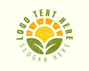Seedling - Sun Leaf Horticulture logo design