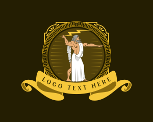 Olympus - Zeus Greek God logo design