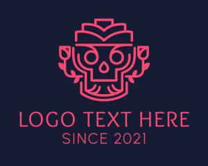 Spooky - Cultural Spooky Skull logo design