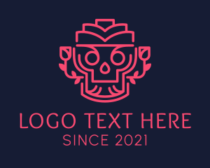 Cultural - Cultural Spooky Skull logo design