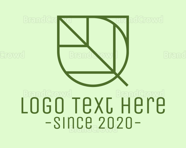 Simple Garden Leaf Logo