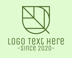 Sustainable - Simple Garden Leaf logo design