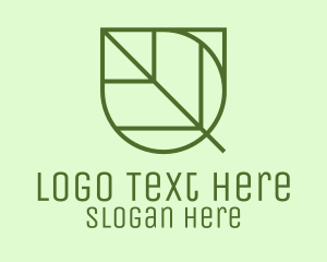 Simple Garden Leaf Logo