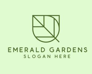 Simple Garden Leaf logo design