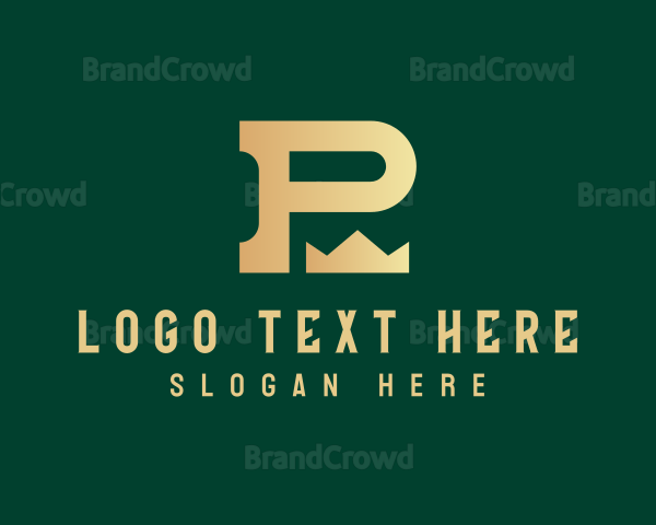 Royal Crown Letter P Logo