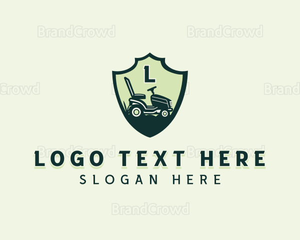 Lawn Mower Landscaping Gardening Logo