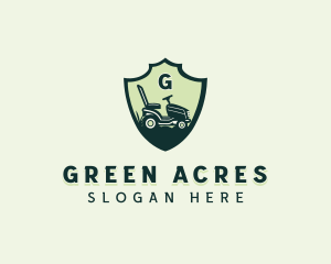 Lawn Mower Landscaping Gardening logo design