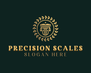 Legal Justice Scale logo design