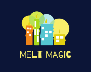 Melt - Candle Building City logo design