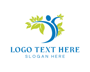 Human - Human Leaves Nature logo design