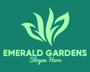 Green Organic Herb logo design