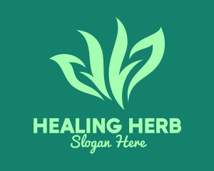 Green Organic Herb logo design