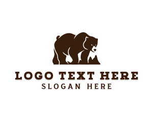 Animal Sanctuary - Bear Animal Wildlife logo design