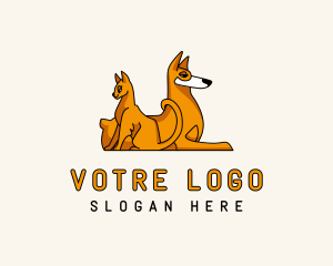 Dog Cat Animal Care Logo