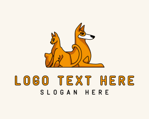 Dog Cat Animal Care Logo