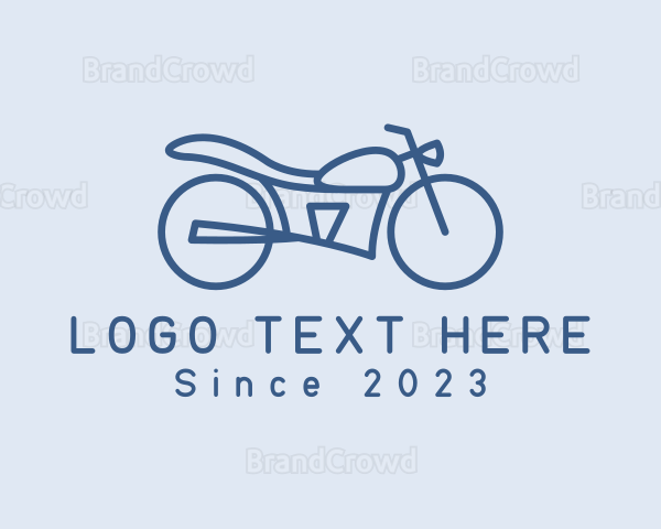 Simple Minimalist Motorbike Logo