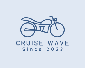 Cruiser - Simple Minimalist Motorbike logo design