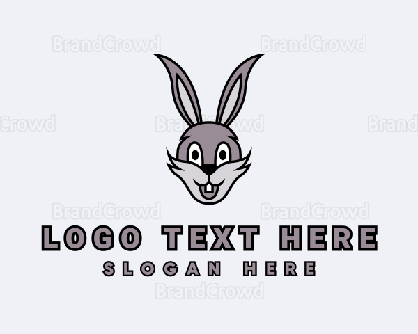 Cartoon Rabbit Tooth Logo