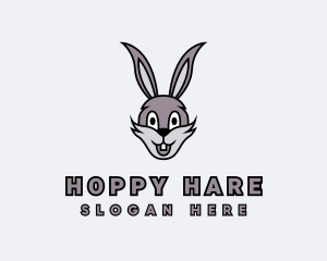 Rabbit - Cartoon Rabbit Tooth logo design