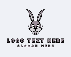 Cartoon Rabbit Tooth Logo