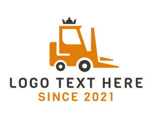 Forklift - Crown Forklift Truck logo design