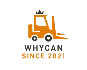 Truck - Crown Forklift Truck logo design