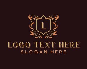 Wine - Elegant Ornamental Crest logo design