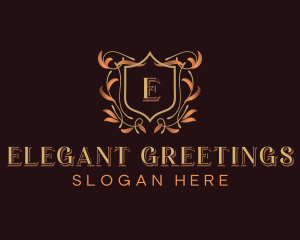 Elegant Ornamental Crest logo design