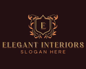 Elegant Ornamental Crest logo design