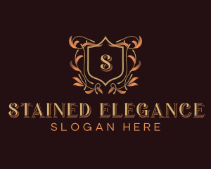 Elegant Ornamental Crest logo design