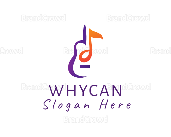 Musical String Instrument Logo