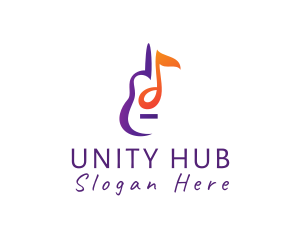 Musical String Instrument Logo