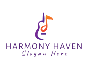 Symphony - Musical String Instrument logo design
