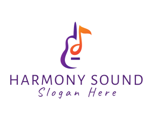 Instrumental - Musical String Instrument logo design