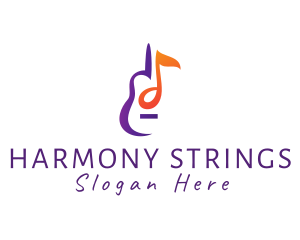 Musical String Instrument logo design