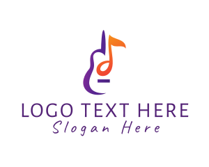 Instrumental - Musical String Instrument logo design
