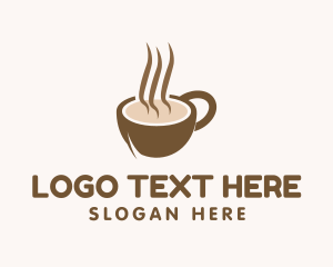 Latte - Aroma Coffee Cup logo design