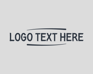 Brush Texture - Artistic Handwritten Business logo design