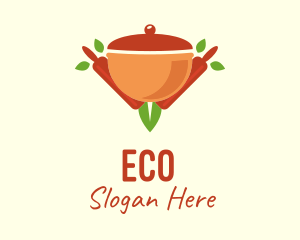 Organic Cooking Pot Logo