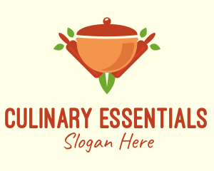 Organic Cooking Pot logo design