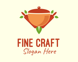 Organic Cooking Pot logo design