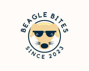 Beagle - Cool  Dog Sunglasses logo design