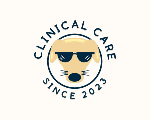 Cool  Dog Sunglasses logo design