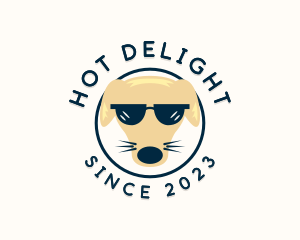 Cool  Dog Sunglasses logo design