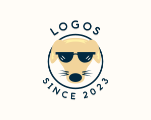 Beach Trip - Cool  Dog Sunglasses logo design