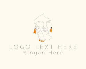 Stylist - Fashion Earring Woman logo design