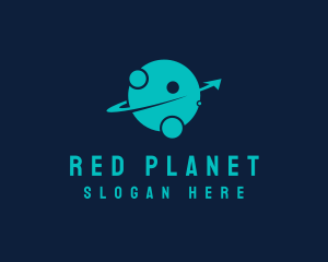 Logistics Arrow Planet  logo design