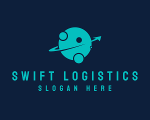 Logistics - Logistics Arrow Planet logo design